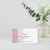 Abstrakter Wasserfarbentherapeut Berater Dusty Ros Visitenkarte (Stehend Vorderseite)