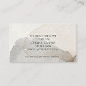 Abstrakter Wasserfarbentherapeut Visitenkarte (Rückseite)