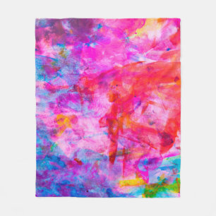 Abstrakter WasserfarbhintergrundFarbe,Hintergrund, Fleecedecke