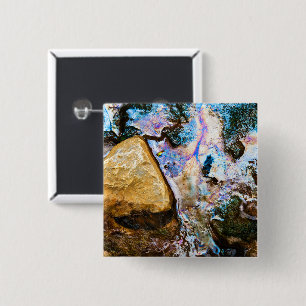 abstrakter Wasserknopf Button