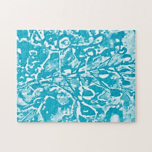 Abstrakter Wasservogel im Paradies Puzzle (Horizontal)