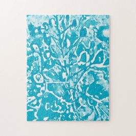 Abstrakter Wasservogel im Paradies Puzzle