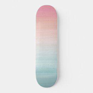 Abstrakter Watercolor Beach Traum Nr. 1 Skateboard
