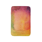 Abstrakter Watercolor gemalter Hintergrund Badematte (Vorderseite Vertikal)