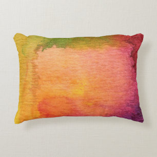 Abstrakter Watercolor gemalter Hintergrund Dekokissen