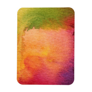 Abstrakter Watercolor gemalter Hintergrund Magnet