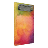 Abstrakter Watercolor gemalter Hintergrund Mini Klemmbrett (Schrägansicht)
