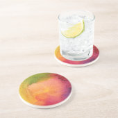 Abstrakter Watercolor gemalter Hintergrund Sandstein Untersetzer (Seite)