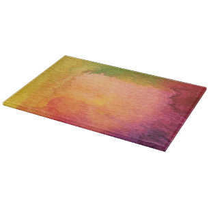 Abstrakter Watercolor gemalter Hintergrund Schneidebrett