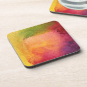 Abstrakter Watercolor gemalter Hintergrund Untersetzer (Linke Seite)