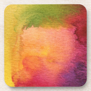 Abstrakter Watercolor gemalter Hintergrund Untersetzer
