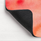 Abstrakter Watercolor-Hintergrund - Orange Mousepad (Ecke)