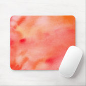 Abstrakter Watercolor-Hintergrund - Orange Mousepad (Mit Mouse)