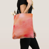 Abstrakter Watercolor-Hintergrund - Orange Tasche (Von Nahem)