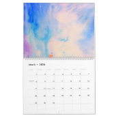 Abstrakter Watercolor-Landschaftskalender, groß Kalender (Mär 2026)