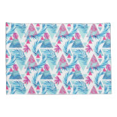 Abstrakter Watercolor-tropisches Blatt-Muster Kissenbezug (Rückseite-Rechts)