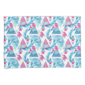 Abstrakter Watercolor-tropisches Blatt-Muster Kissenbezug (Vorderseite-Rechts)