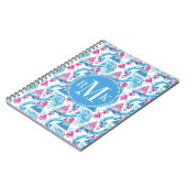 Abstrakter Watercolor-tropisches Blatt-Muster Notizblock (Linke Seite)