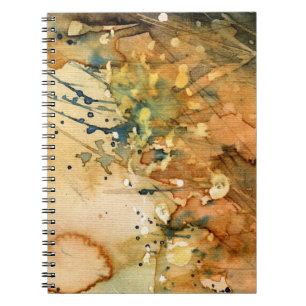 Abstrakter Watercolor und alter Hintergrund Notizblock