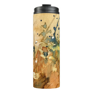 Abstrakter Watercolor und alter Hintergrund Thermosbecher