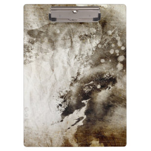Abstrakter Watercolorhintergrund auf Grungepapier Klemmbrett