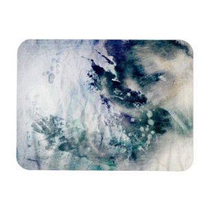 Abstrakter Watercolorhintergrund auf Grungepapier Magnet
