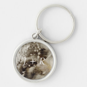 Abstrakter Watercolorhintergrund auf Grungepapier Schlüsselanhänger