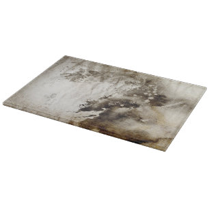 Abstrakter Watercolorhintergrund auf Grungepapier Schneidebrett