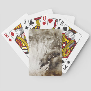 Abstrakter Watercolorhintergrund auf Grungepapier Spielkarten
