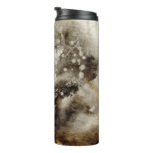 Abstrakter Watercolorhintergrund auf Grungepapier Thermosbecher (Nach rechts gedreht)