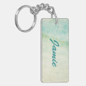 Abstrakter Watercolorhintergrund Schlüsselanhänger (Vorderseite links)