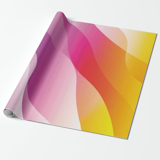 Abstrakter Wavy Hintergrund. Darstellung mit Farbe Geschenkpapier (Ungerollt)