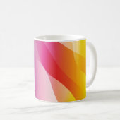 Abstrakter Wavy Hintergrund. Darstellung mit Farbe Kaffeetasse (VorderseiteRechts)