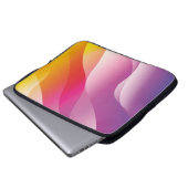 Abstrakter Wavy Hintergrund. Darstellung mit Farbe Laptopschutzhülle (Vorne Knopf)