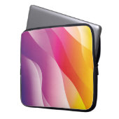 Abstrakter Wavy Hintergrund. Darstellung mit Farbe Laptopschutzhülle (Vorderseite Links)