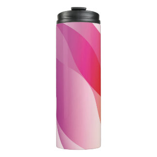 Abstrakter Wavy Hintergrund. Darstellung mit Farbe Thermosbecher