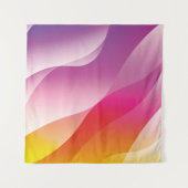 Abstrakter Wavy Hintergrund. Darstellung mit Farbe Wandteppich (Vorderseite (Horizontal))