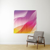 Abstrakter Wavy Hintergrund. Darstellung mit Farbe Wandteppich (Beispiel (Horizontal))