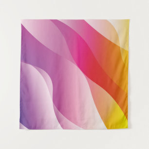 Abstrakter Wavy Hintergrund. Darstellung mit Farbe Wandteppich