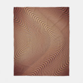 Abstrakter Wavy Stripe Fleece Blanket (Vorderseite)
