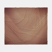 Abstrakter Wavy Stripe Fleece Blanket (Vorderseite (Horizontal))