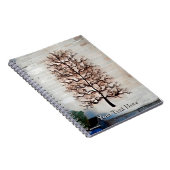 Abstrakter Wavy Tree Notizblock (Rechte Seite)