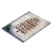 Abstrakter Wavy Tree Notizblock (Linke Seite)