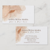 *~* abstrakter weicher beige Pfirsichmit Visitenkarte (Vorne/Hinten)