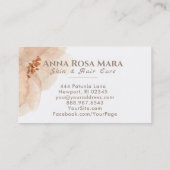 *~* abstrakter weicher beige Pfirsichmit Visitenkarte (Rückseite)