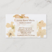 *~* abstrakter weicher Pfirsichbeige Visitenkarte (Rückseite)