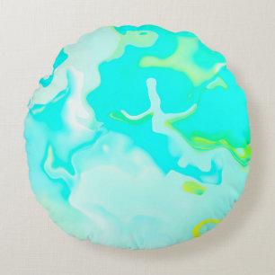 Abstrakter weicher Wolkenhintergrund in pastellfar Rundes Kissen