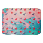 Abstrakter Weichgedächtkörper, Wildpferde Badematte (Vorderseite)