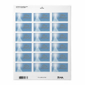 Abstrakter Weihnachtsbaum Adressaufkleber (Vorne)