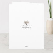 Abstrakter Weihnachtsbaum auf Gold Glitzer Karte (Rückseite)